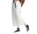 Long Woven Cargo Skirt