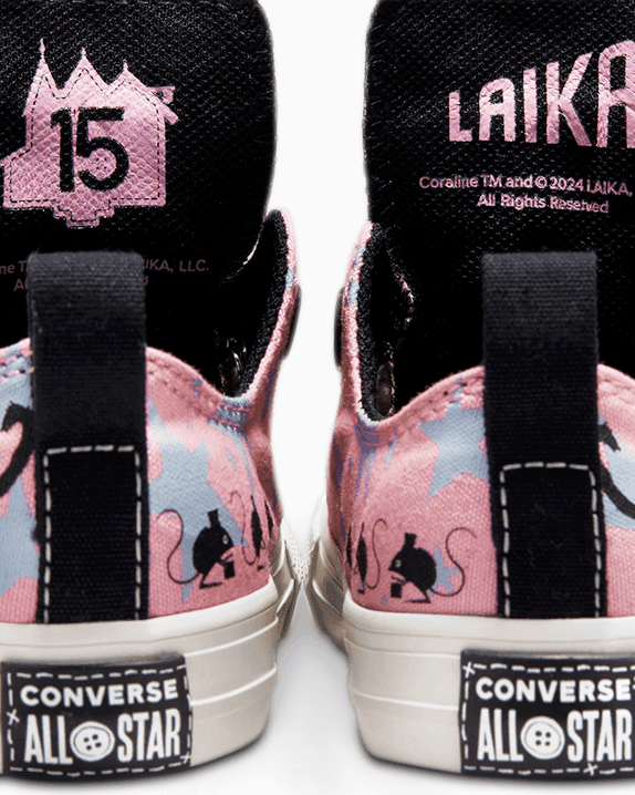Converse x Coraline Chuck Taylor All Star Easy On Lotus Pink/Black/Fossilised A12509C