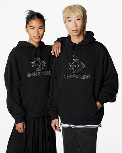 Converse Go-To Star Chevron Loose Fit Pullover Hoodie